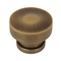 Cosmas 20 Pack 704bab Brushed Antique Brass Round Contemporary Cabinet Hardware Knob 1-1 4 Diameter 