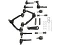 14 Piece Front Suspension And Steering Kit For 1998-2002 Lincoln Navigator 4wd With 2 5 Inch Bolt-pattern Idler Arm Not 