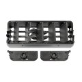 Hvac Vent For Navistar 4200lp 7600 2003 2004 2005 2006 2007 Gray Plastic Dash Board Air 1 33 In Depth 4 Slat Adjustable 