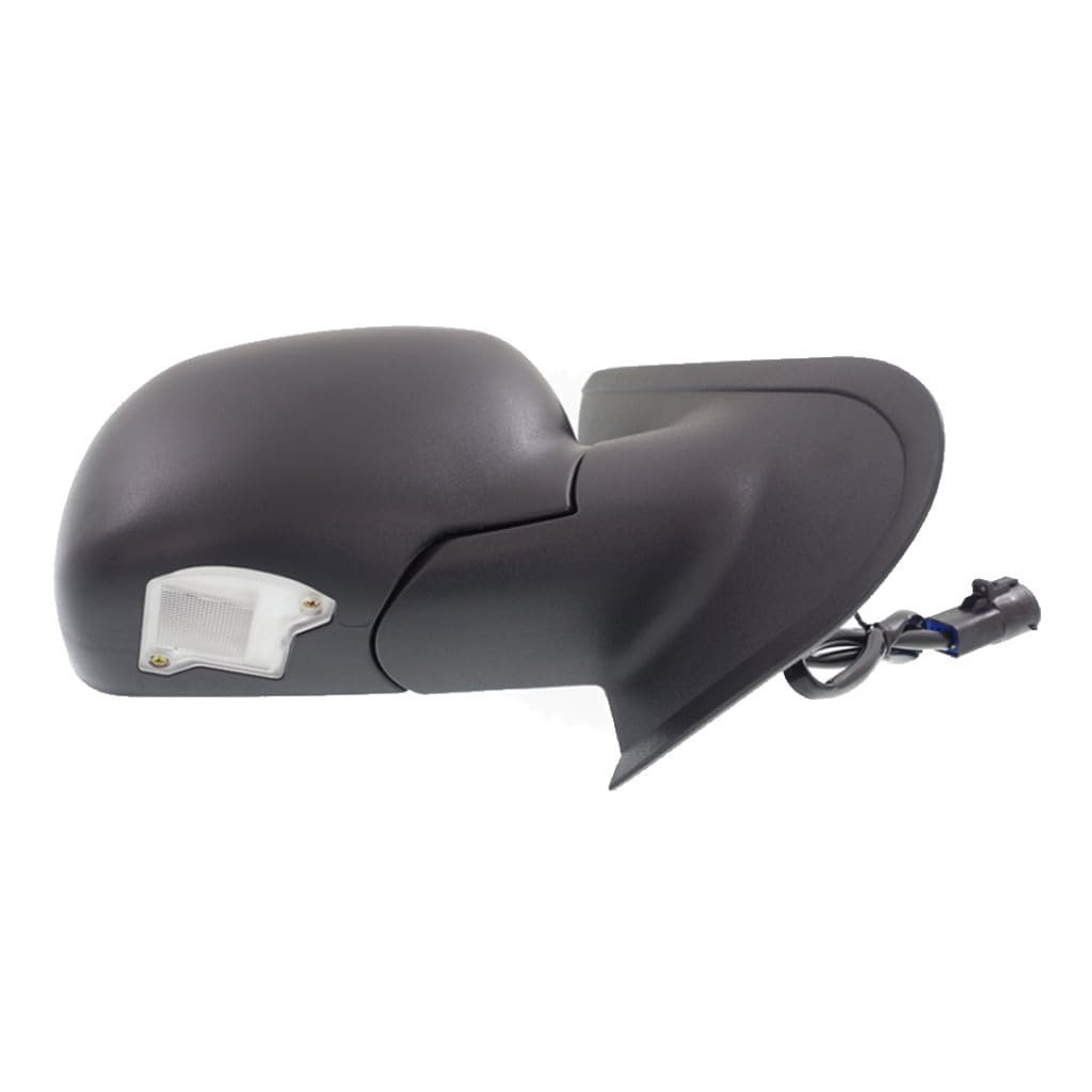 Passenger Side Door Mirror For Ford Explorer 1995 2001 Power Glass Manual Folding Textured Black Non Heated With Puddle Light