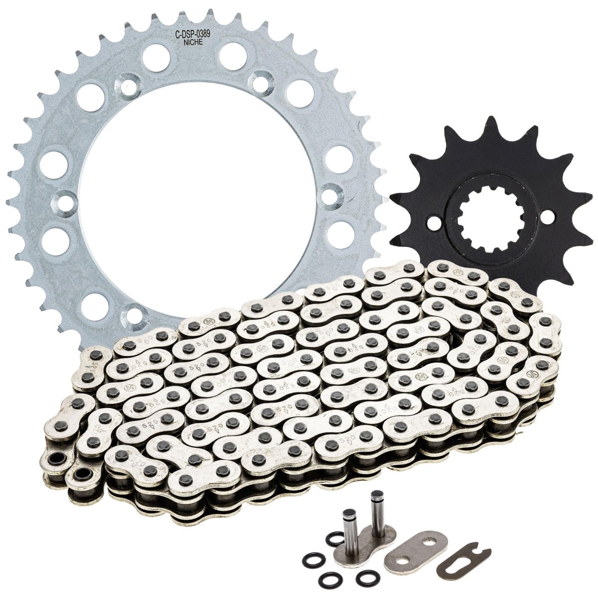 Niche Drive Sprocket Chain Combo For Kawasaki Klx250 Front 14 Rear 42 Tooth 520 O-ring 106 Links