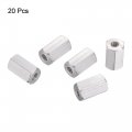 Uxcell M3 X 0 5-pitch 10mm Length 304 Stainless Steel Metric Hex Coupling Nut 20-pack