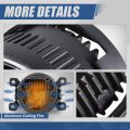 Auto Dynasty Full Led Projector Front Bumper Driving Fog Light Lamps With Wiring Harness Compatible Ford Lincoln Frontier Pilot