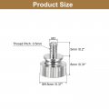 Uxcell M4x10mm Knurled Thumb Screws 4pcs Brass Bolts With Shoulder Grip Knobs Fasteners Silver Tone