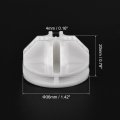 Uxcell Plastic Wire Cube Connectors 36x20mm Grid Buckle Clip For Storage Shelving Cabinet Organizer White 32pcs