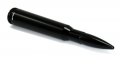 Vms Racing Combo 50 Cal Caliber Black Bullet Antenna And 4 Pc Tire Air Valve Stem Caps Cover In Heavy Gauge Cnc Machined Billet