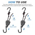 2 Pairs 1 4 Adjustable Rope Hanger 7 87ft Meter Heavy Duty Ratchet Tie Down Strap With S Hooks For Hanging Plants Grow Light
