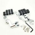 Chromed Highway Clamps 1 5 Large Foot Pegs For Yamaha V-star Roadstar Kawasaki Vulcan By Xkh