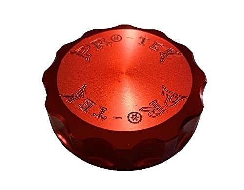 Pro-tek Red Front Brake Fluid Reservoir Cap Made For Suzuki Gsxr600 Gsxr750 Gsxr1000 1998 1999 2000 2001 2002 2003 2004 2005