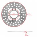 Caltric Front And Rear Brake Disc Rotor With Pads Compatible Yamaha Warrior 350 Yfm350x 1990 1991 1992-2004