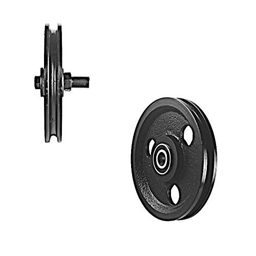 5 Inch Cast Iron Pulley W Two Pressed Steel Bearings 900 Lb Load