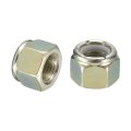 5pcs 1 2 -20 Nylon Insert Hex Lock Nuts Carbon Steel Self-locking Stop Nut For Industrial Construction Fasteners Color Zinc 