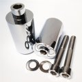 Httmt- Chrome Frame Slider Crash Protector Compatible With 1999-2002 Yzf R6 Yzfr6