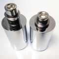 Httmt- Chrome Frame Slider Crash Protector Compatible With 1999-2002 Yzf R6 Yzfr6