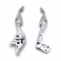 Httmt Mt285-004- Chrome Brake Clutch Flame Lever For Suzuk Gsxr 600 750 Katana 750f Sv650 Sv650s 