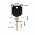 Liru Blue Motorcycle Uncut Blade Blank Key For Kawasaki Ninja250 Zx250r Ex250 Ninja300 Zx300r Ex300 Er-6n