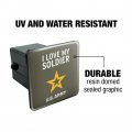 U S Army I Love My Soldier Tow Trailer Hitch Cover Plug Insert