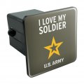 U S Army I Love My Soldier Tow Trailer Hitch Cover Plug Insert