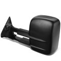 Left Driver Side Powered Heated Telescoping Rear View Towing Mirror Compatible With Silverado Sierra Gmt800 03-07 