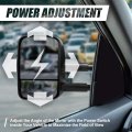 Left Driver Side Powered Heated Telescoping Rear View Towing Mirror For Silverado Sierra Gmt800 03-07