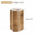 Uxcell Wood Grain Tape 4 72 X33 Ft Wall Paper Border Sticker Self-adhesive Repair Patch With Scraper For Corner Table Door Sofa