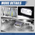 Auto Dynasty Full Led Drl Front Bumper Driving Fog Light Lamps Compatible With International Lt625 2018-2022 Driver And