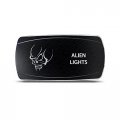 Ch4x4 Rocker Switch Alien Lights Symbol 3 Horizontal Red Led
