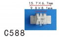 Autobahn88 Radiator Grille Nut Screw Size 8 Clip Compatible With Gm Oem 15686142 11561448 Pack Of 20