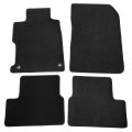 Freemotor802 For 2012-2013 Honda Civic Coupe Floor Mats Black Nylon Car Carpets 4-pc Set 
