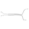 1973 To 1975 Gm A Body 3 16 In Rear Axle Drum Brake Lines 2pc Oe Steel Chb73r1 Gold Fittings 