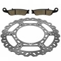 Caltric Front Brake Disc With Pads Compatible Yamaha Yz125 Yz250 Yz250f 2008-2016 Yz250x 2016