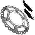 Caltric Front Brake Disc With Pads Compatible Yamaha Yz125 Yz250 Yz250f 2008-2016 Yz250x 2016