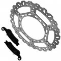 Caltric Front Brake Disc With Pads Compatible Yamaha Yz125 Yz250 Yz250f 2008-2016 Yz250x 2016