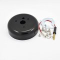 3 Bolt Steering Wheel Hub Adapter Boss Kit Aluminum Black Gh-a61b 3 4 In X 36 Spline For Chevy Bel Air Impala 1955 68 Corvette 
