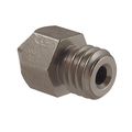 Micro-swiss Hw-noz-mk8-04 Plated Brass Wear Resistant Nozzles 1 75 Mm Mk8 Makerbot 0 4 Bright Nickel 