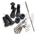 Smt-no Cut Frame Slider Protector Compatible With 1999-2007 Suzuki Hayabusa Gsx1300r Gsx-r Black B075vmdhq5