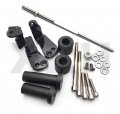 Smt-no Cut Frame Slider Protector Compatible With 1999-2007 Suzuki Hayabusa Gsx1300r Gsx-r Black B075vmdhq5