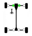 Atvpc Front Inner Cv Joint Kit For Polaris Ranger Rzr 4x4