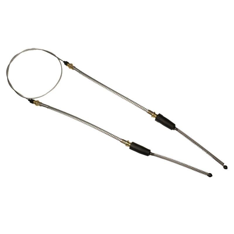 1965-79 Corvette Rear Parking Brake Cable Set Oe Steel Loops Between Both Brakes Re500