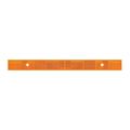 Grand General 80865 Amber 12 Stick-on Reflector Strip With 2 Mounting Holes And Stainless Steel Screws 