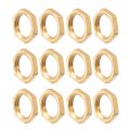 Uxcell G1 4 Lock Nut Hex Brass Female Locknut For Plumbing 12pcs