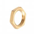 Uxcell G1 4 Lock Nut Hex Brass Female Locknut For Plumbing 12pcs