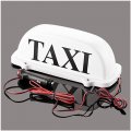 1pc White Shell 12v Led Magnetic Taxi Light Waterproof Roof Sign Dome With 3 Meter Power Plug Line Led Colour Blue 