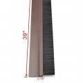 Uxcell Self-adhesive Door Bottom Sweep Brown Plastic W 0 8-inch Black Pvc Soft Brush 1000mmx45mm Approx 39-inch X 1