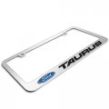 Ipick Image Made For Ford Taurus 3d Embossed Letters On Mirror Chrome Metal License Plate Frame