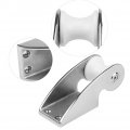 Anchor Rollers For Boats Marine Grade 316 Stainless Steel Bow Bracket Rubber Roller Suitable Fixed Silver
