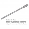 Uxcell Carbide Burrs Rotary Files Double Cut Cylinder Tungsten Tip 10mm Cutting Head 6mm Shank 150mm 6-inch Length For Wood