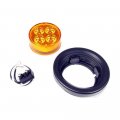 Fortpro 2-1 2 Amber Round Clearance Marker Led Light With 4 Leds And Lens F235132 