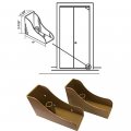Closet Door Savers Bi-fold Pivot Pin Repair Kit Light Oak
