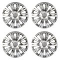 Universal Car Wheel Cover Snap On Full Hubcaps Pack Of 4 Plating Finish Fits 17 In Iron Hubs For Model Y 